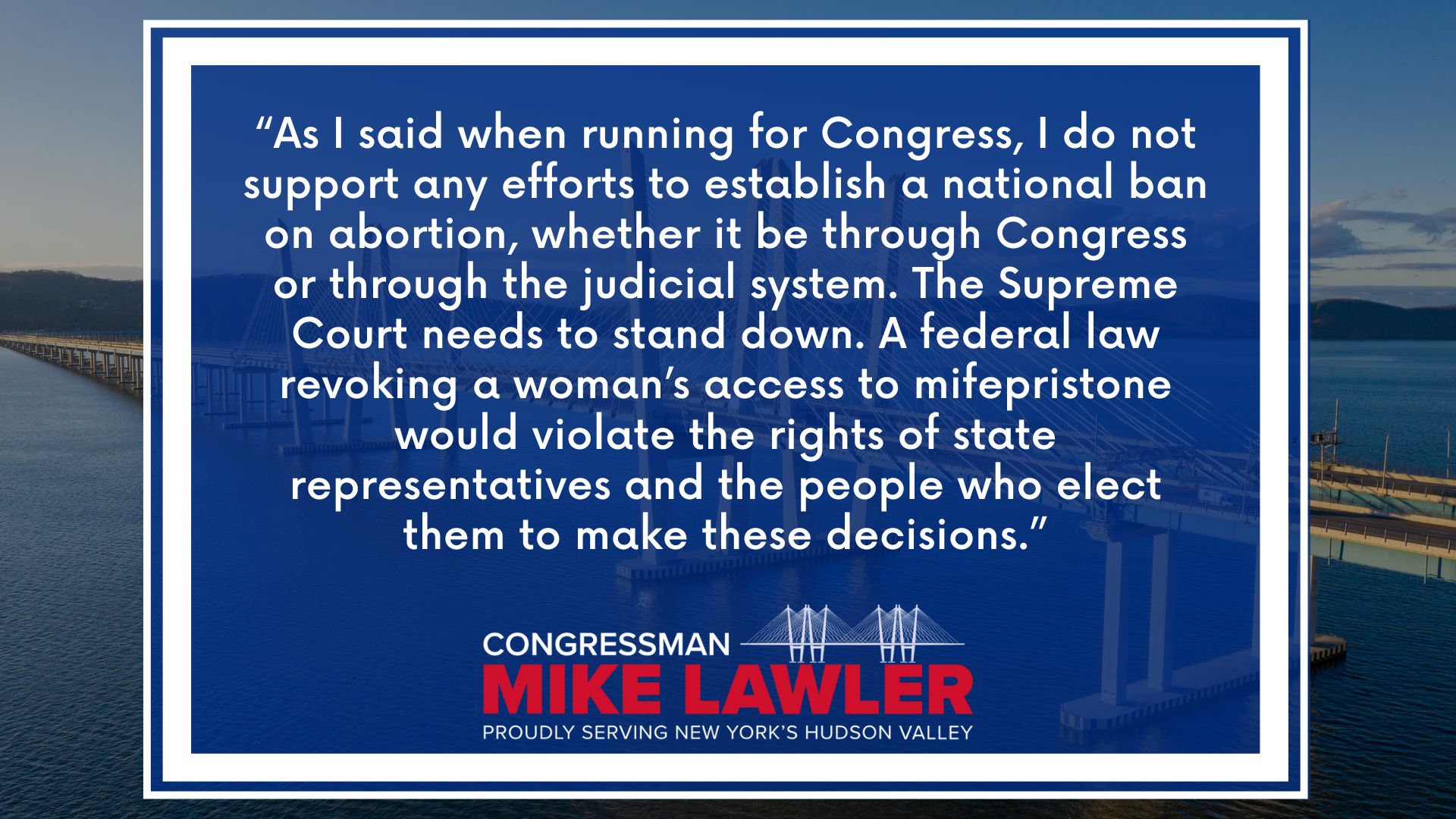 Congressman Mike Lawler Releases Statement In Response To Supreme Court