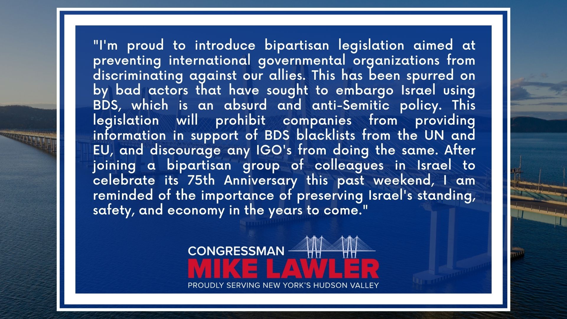 CONGRESSMEN LAWLER AND GOTTHEIMER INTRODUCE BIPARTISAN LEGISLATION TO ...
